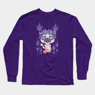 Tea Time for Pug Long Sleeve T-Shirt